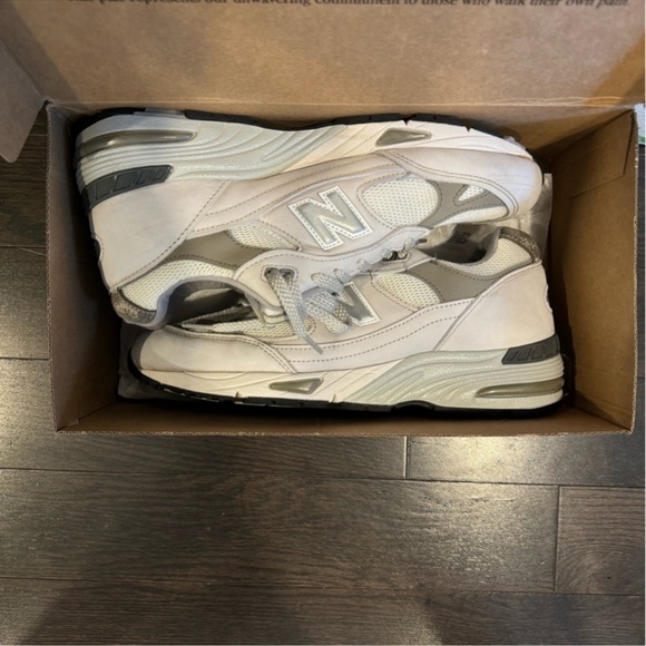 NEW BALANCE 991 GRAY RUNNING SHOES w/ BOX - Picture 6 of 13